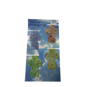 十架軟磁聖經金句經文書籤- 英文 Cross shape Bible verses MAGNETIC BOOKMARS  - 8